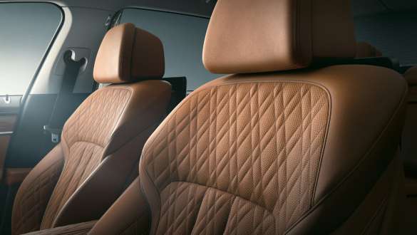 BMW 7 Series Sedan G11 G12 2019 leather upholstery Nappa BMW 7 Series Sedan G11 G12 2019 leather upholstery close-up