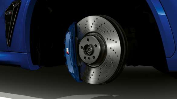 M Compound brake of the BMW X5 M Competition F95 M Compound brake BMW X5 M Competition F95 2020 SUV close-up