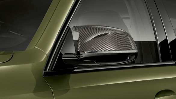 M Carbon mirror caps BMW X6 M Competition F96 M Carbon mirror caps BMW X6 M Competition F96 2020 SUV BMW Individual Special Paint Urban Green exterior