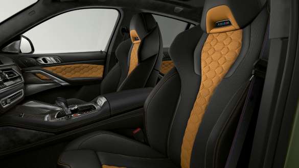 M Multifunctional seats in the BMW X6 M Competition F96 M Multifunctional seats in leather 'Merino' BMW X6 M Competition F96 2020 SUV interior