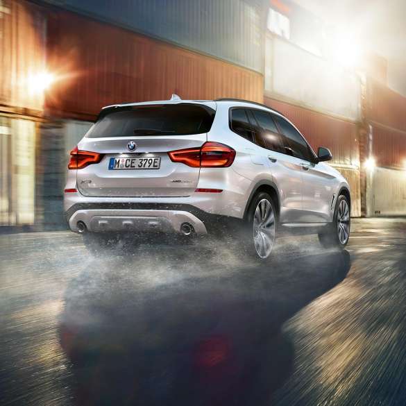 BMW X3 M40i, rear shot with model designation BMW X3 M40i, rear shot with model designation