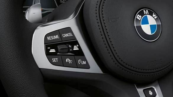 BMW Z4 Roadster Active Cruise Control Steering wheel of the BMW Z4 Roadster with buttons
