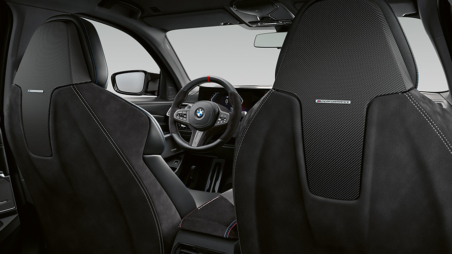 M Performance backrest BMW M Performance Parts M Performance backrest BMW M Performance Parts close-up