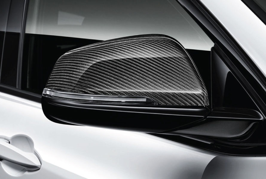 THE M PERFORMANCE EXTERIOR MIRROR CAPS. THE M PERFORMANCE EXTERIOR MIRROR CAPS.