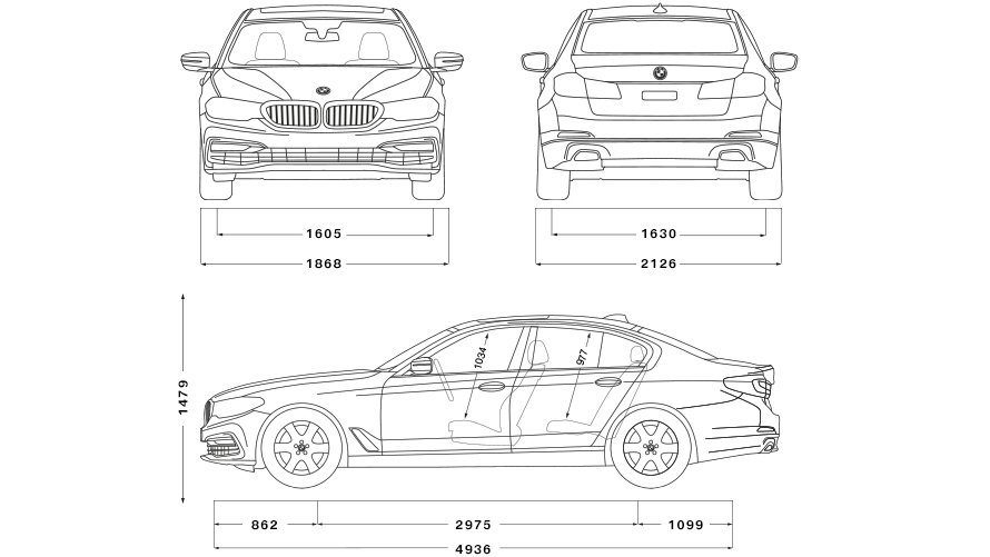 BMW 5 Series Sedan: Engines & Technical Data | BMW.mu