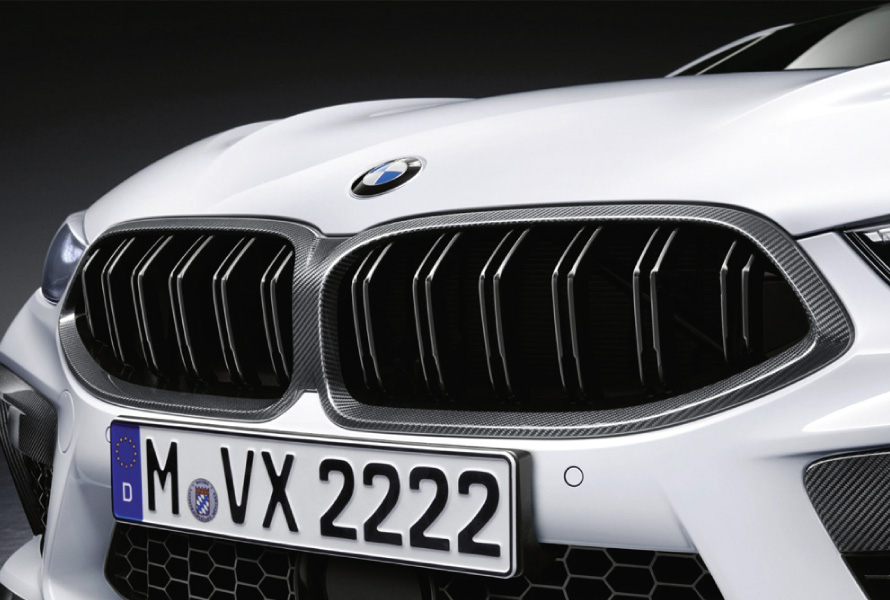 M PERFORMANCE FRONT ORNAMENTAL GRILLE CARBON. 