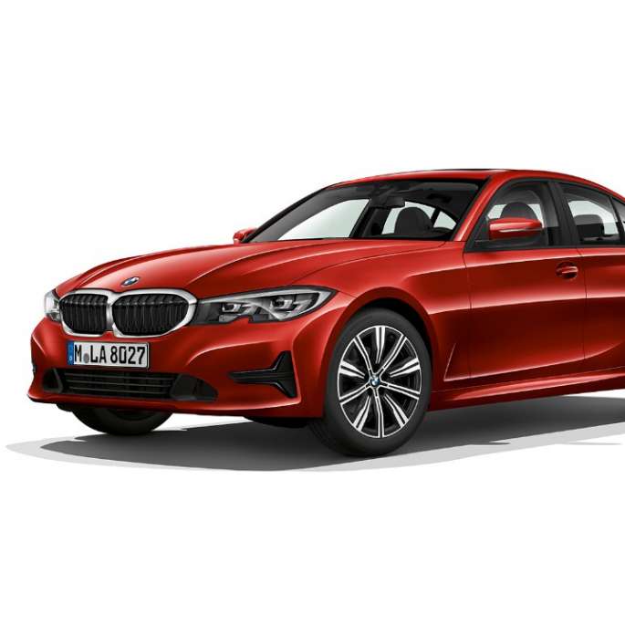 BMW 3 Series Sedan, Model Advantage. Side still shot of BMW 3 Series Sedan as Model Advantage.