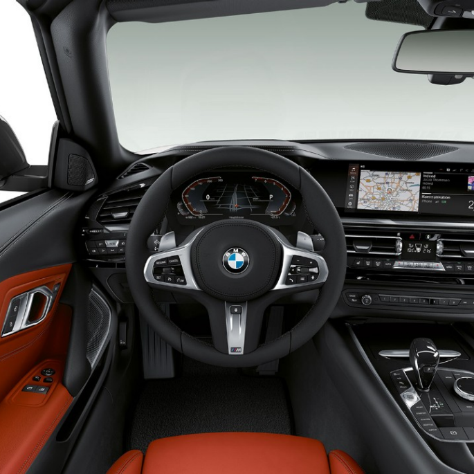 BMW Z4 Roadster Model Sport Line BMW Z4 Roadster Model Sport Line, steering wheel and driver’s place